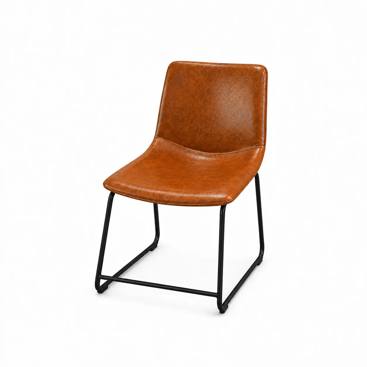 Restored Brown Leather Bar Chair After Reupholstery in Ampang KL by Mr Sofa Malaysia