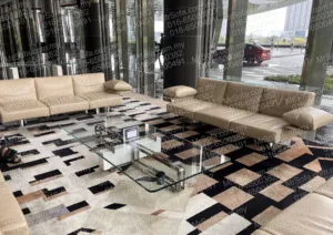Leather sofa reupholstery project at Menara Exchange 106 TRX Kuala Lumpur KL by Mr Sofa