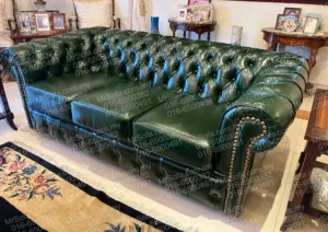 restored-classic-leather-chesterfield-sofa-shah-alam-mr-sofa Restored classic leather Chesterfield sofa with deep button tufting by Mr Sofa in Shah Alam Selangor