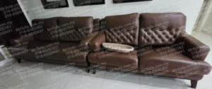rozel-leather-sofa-button-design-before-reupholstery-gombak-selangor-by-mr-sofa Rozel leather sofa with button design before reupholstery and repair by Mr Sofa in Gombak Selangor