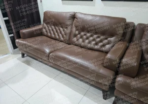 rozel-three-seater-leather-sofa-button-design-before-restoration-by-mr-sofa Rozel three seater leather sofa with button design before restoration by Mr Sofa