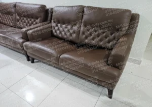 worn-rozel-leather-sofa-button-tufted-backrest-before-repair-gombak-by-mr-sofa Worn Rozel leather sofa with button tufted backrest before repair in Gombak by Mr Sofa