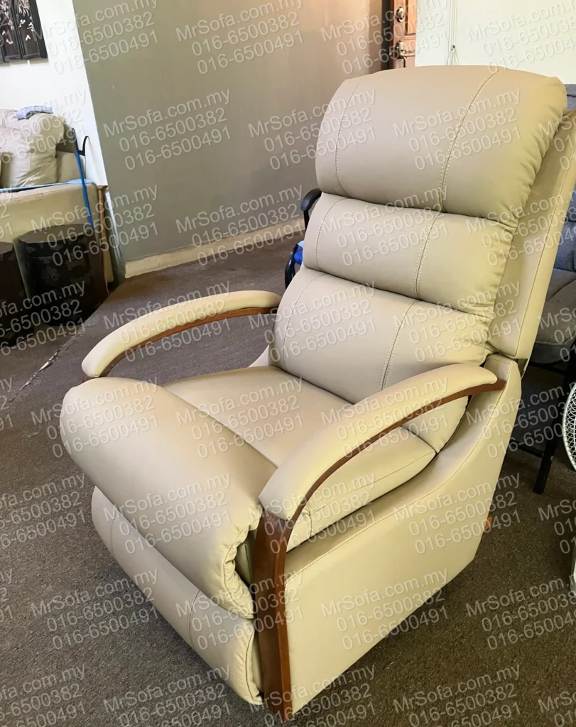 la-z-boy-533-charleston-rocking-recliner-reupholstery-reference-ampang-kl Restored La-Z-Boy 533 Charleston rocking recliner with cow hide leather by Mr Sofa in Ampang KL