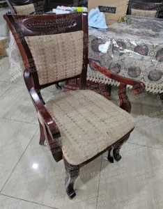 Old torn dining chair before reupholstery repair in Wangsa Maju KL by Mr Sofa