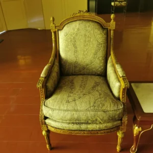 single-antique-jati-armchair-floral-upholstery-istana-mangga-tunggal-by-mr-sofa Single antique jati armchair with old floral upholstery before restored by Mr Sofa for Istana Mangga Tunggal